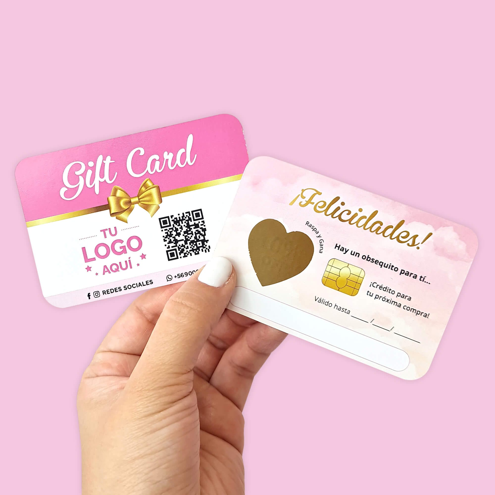 Gift Cards con raspe, 9x6cm