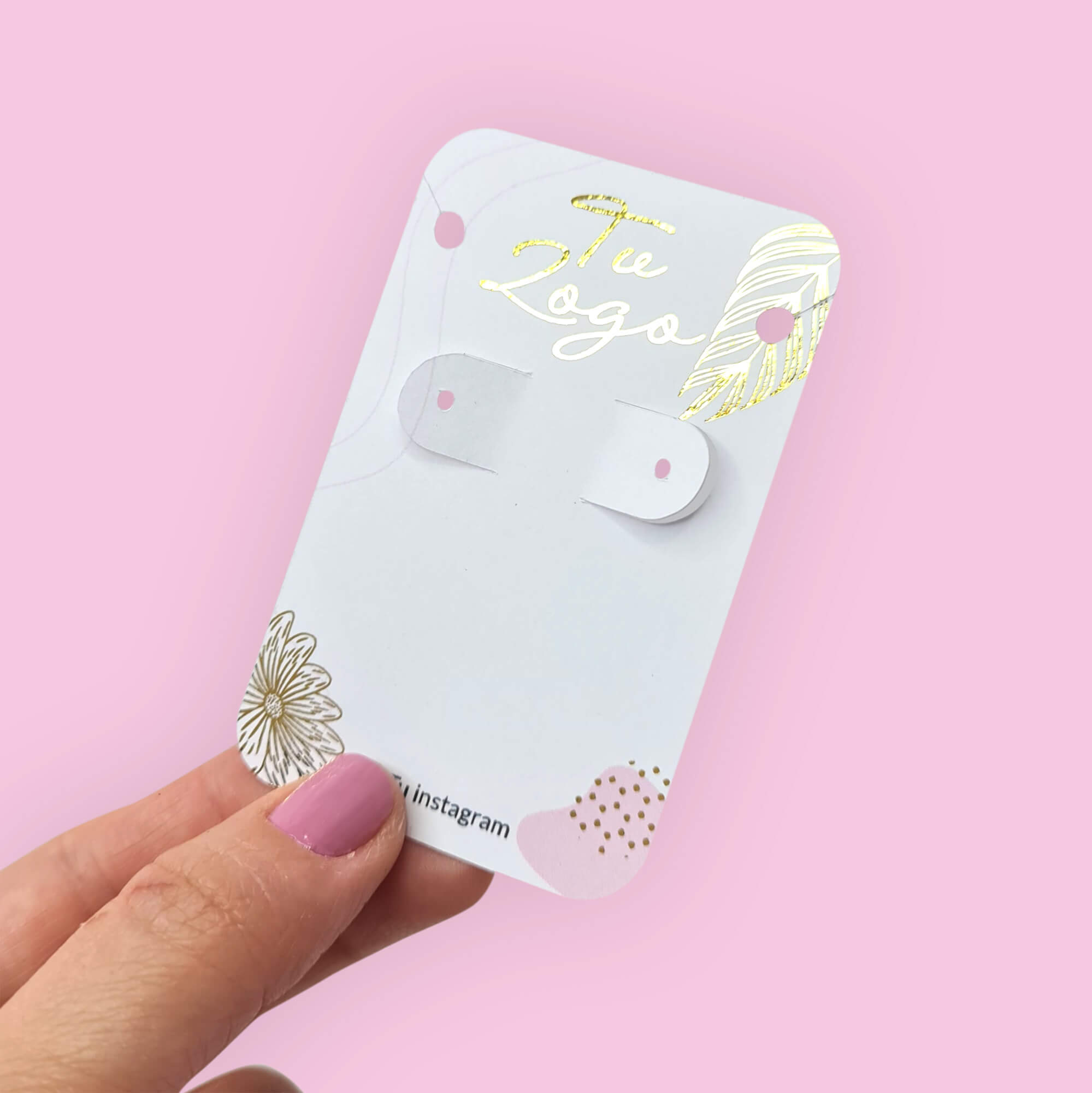 Etiquetas para aros 5x8cm con foil